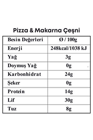 Pizza ve Makarna Çeşnisi 65gr. (Cam Seramik Değirmenli)