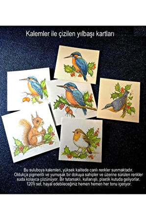 120 Renkli sulu boya kalem seti, suluboya kalemleri, hediye kalem seti, yüksek kaliteli pigment