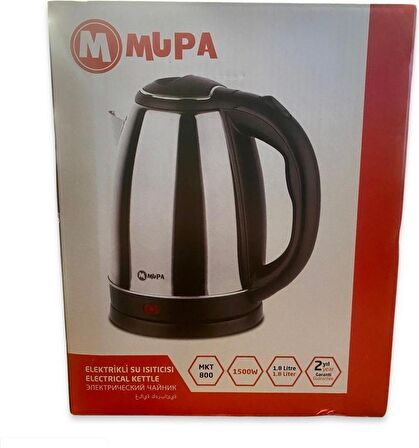 Mupa Inox Kettle 1,8 Lt 1500W