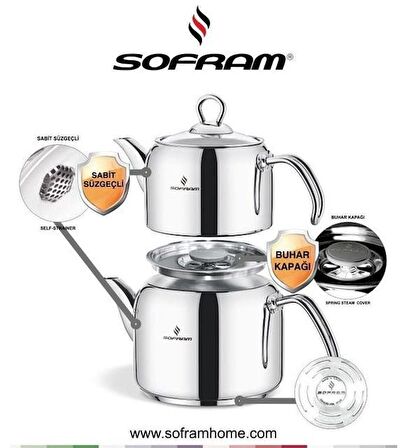 Sofram Soft Minti Boy Çaydanlık 130 Minti Size 