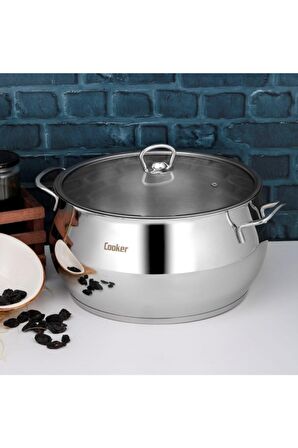 Cooker Lara 28 cm Çelik Derin Tencere