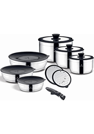 Sofram Paslanmaz Çelik 16 Parça Marin Akıllı Tencere Seti