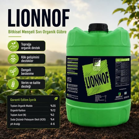 LionNOF Bitkisel Menşeli Sıvı Organik Gübre 20 litre