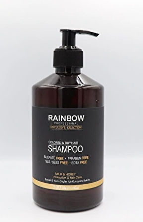 Rainbow Şampuan Boyalı & Kuru Saçlar 500 ml Milk & Honey