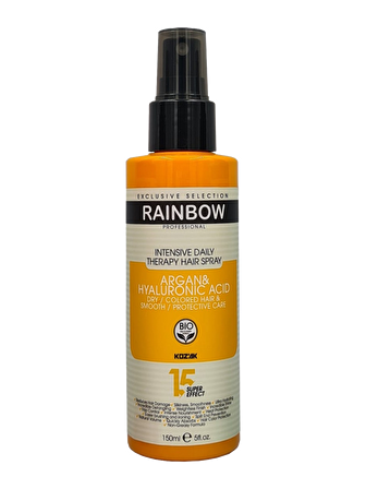 Rainbow Argan & Hyaluronic Acid Kuru ve Boyalı Saçlar için Bakım Spreyi 150 ml