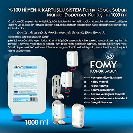 FOMY Classic Ferahlatıcı Derinlemesine Temizlik Kremsi Cilt Temizleme Köpüğü Kartuşu 6 x 1000 ml