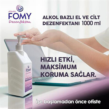 FOMY Alkollü El ve Cİlt Dezenfektanı 1000 ml