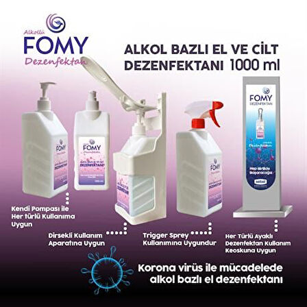 FOMY Alkollü El ve Cİlt Dezenfektanı 1000 ml