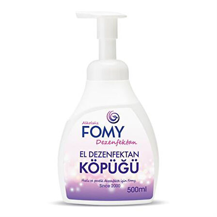 FOMY Köpük Dezenfektan Alkolsüz El ve Cilt Dezenfektan Köpüğü 500 ml