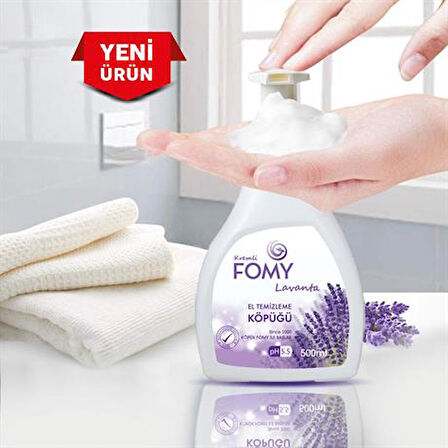 FOMY Lavanta Köpük Sabun El Yüz Vücut 500 ml