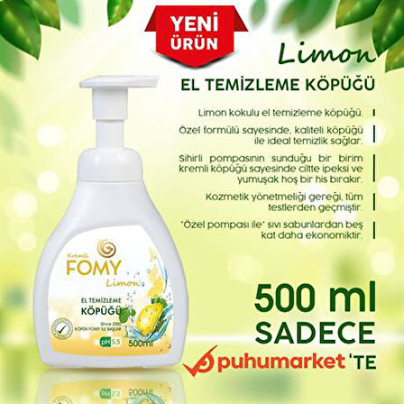 FOMY Limon Köpük Sabun El Yüz Vücut 500 ml