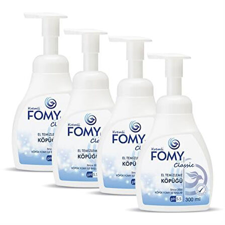 FOMY Classic Ferahlatıcı Derinlemesine Temizlik Kremsi Kolay Durulanan Cilt Temizleme Köpüğü 4x300ml