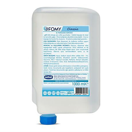 FOMY Classic Köpük Sabun 1000 ml