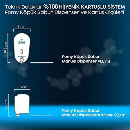 FOMY Saç ve Vücut Köpük Şampuan 900 ml