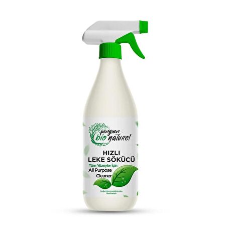 Penguen Bio Naturel Çok Amaçlı Hızlı Leke Sökücü Sprey 12 Adet x 1000 ml.