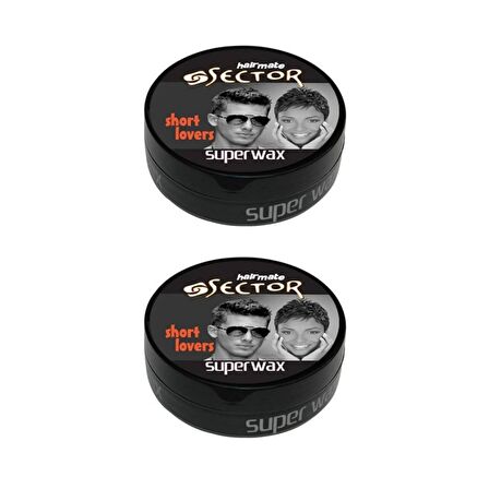 Sector Hairmate Superwax Islak Görünüm Siyah Wax 150 Ml 2 Adet