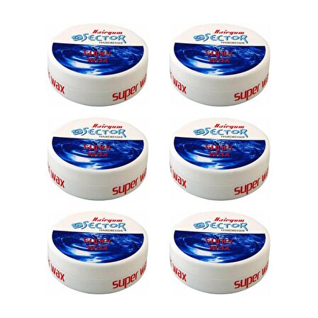 Sector Hairmate Superwax Ultra Sert Mavi Wax 150 Ml 6 Adet