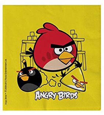 ANGRY BİRDS PEÇETE SARI 16'LI