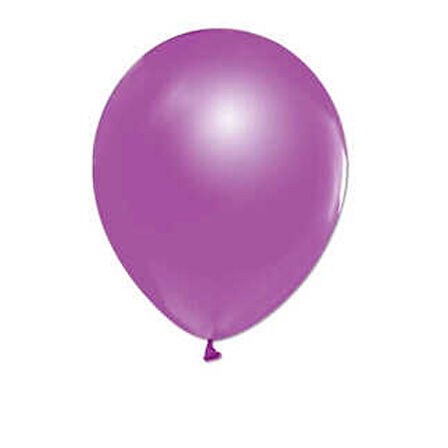 BALON METALİK DÜZ 12 İNC LİLA 100 ADET