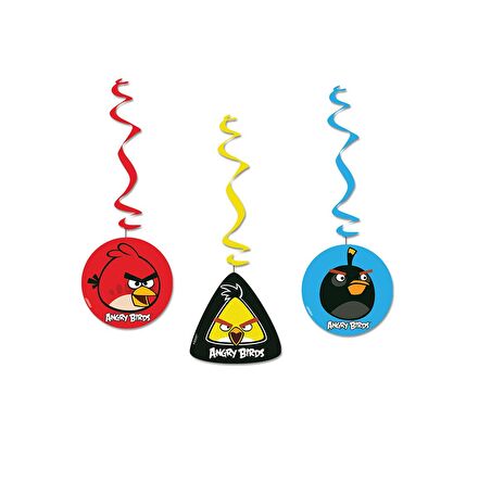 ANGRY BİRDS ASMALI İP SÜS 3'LÜ