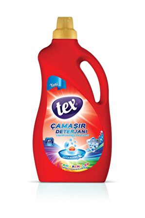 Tex Renk Koruma & Leke Karşıtı Renkliler için Sıvı Deterjan 41 Yıkama 2.5 lt