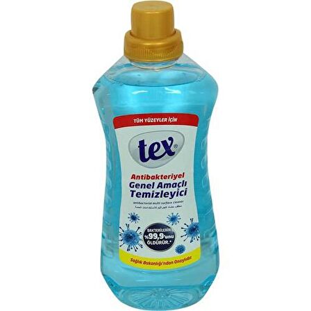 Tex Antibakteriyel Genel Amaçlı Temizleyici Tüm Yüzeyler Için Mavi 1,5 lt