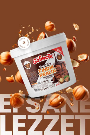 Kahvaltılık Sürülebilir Doğal Katkısız 5kg Özel Üretim Pralin Ekstra