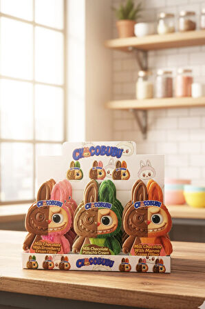 Chocobubu Patlayan Şekerli Çilek Aromalı Süt Kreması Dolgulu Sütlü Çikolata 100 Gr.