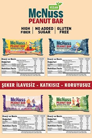 Fıstık Bar Şeker Ilavesiz Vegan Meyve Barı Deneme Paketi 40 gr X 12 Paket