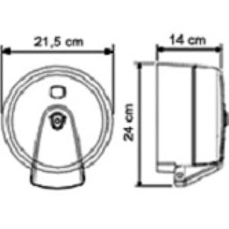 Vialli K3 Mini Cimri İçten Çekmeli Tuvalet Kağıdı Dispenser Beyaz