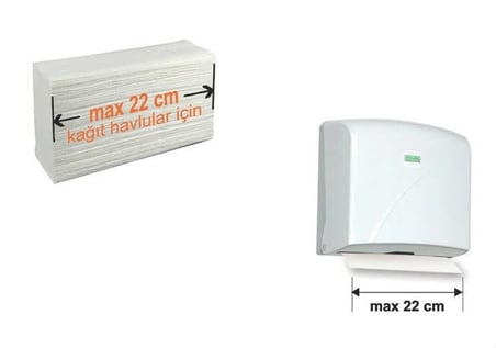 Vialli K2B Z Katlı Kağıt Havlu Dispenseri Max 22 Cm 200 Ad Siyah