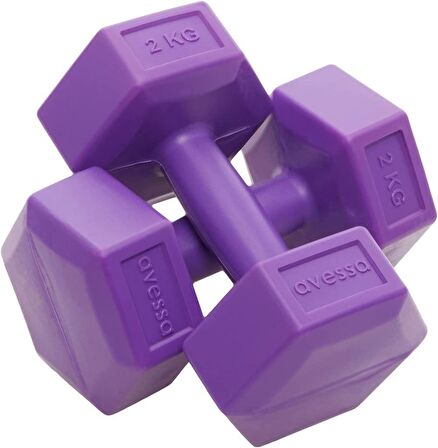 Avessa 2 Kg Dambıl Set 2 Adet Toplam 4 Kg, Karma