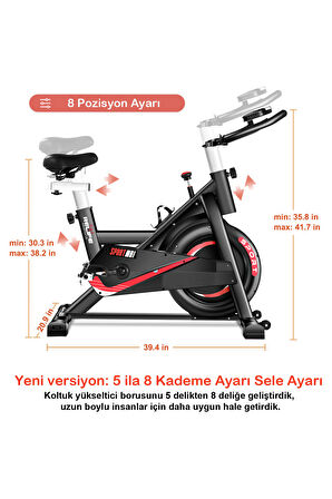 Avessa Kr-707 Spin Bike Kondisyon Bisikleti Siyah
