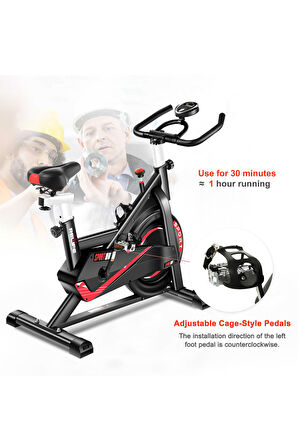 Avessa Kr-707 Spin Bike Kondisyon Bisikleti Siyah