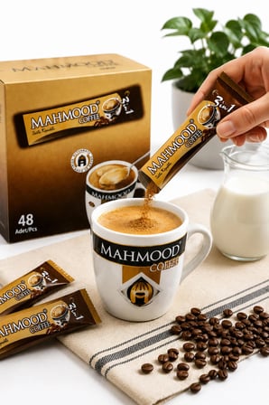 Mahmood Coffee 3ü1 Arada Sütlü Köpüklü Yumuşak İçim Hazır Kahve 48 Adet Ekonomik Paket
