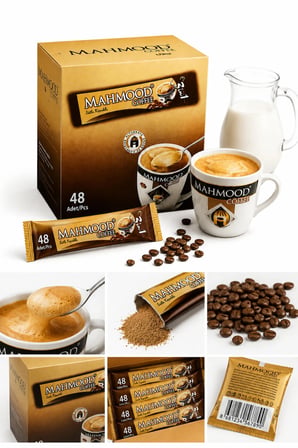 Mahmood Coffee 3ü1 Arada Sütlü Köpüklü Yumuşak İçim Hazır Kahve 48 Adet Ekonomik Paket