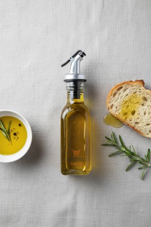 4'lü Kapaklı Akıtmaz Yağdanlık Şişe Ucu Tıpası – Limon & Sirke Şişesi Başlığı Aparatı