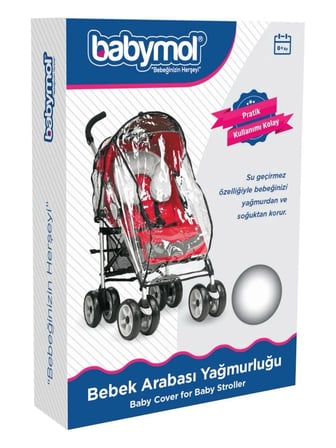 Babymol Lüks Bebek Arabası Yağmurluğu