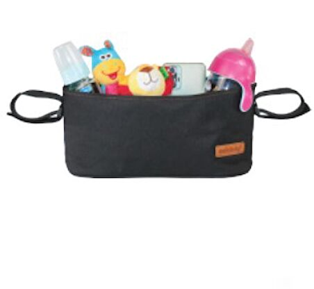 Babymol 8404 Çok Amaçlı Unisex Bebek Bakım Çantası Siyah