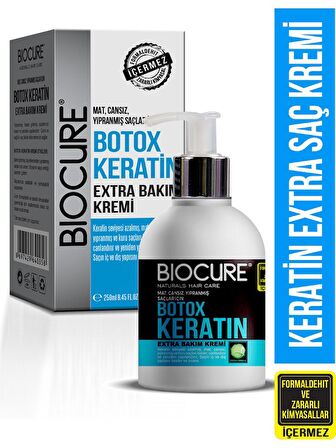 Biocure Botoks Keratin Extra Saç Bakım Kremi Hair Botox / 250 ml.