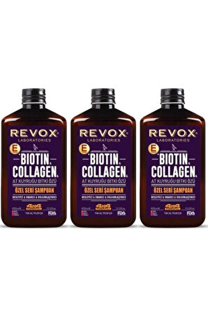 At Kuyruğu Biotin Collagen Şampuan 400 ml 3 Adet