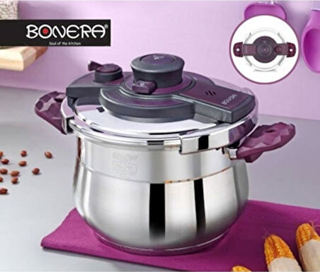 Bonera Petra Matic Pressure Cooker Otomatik Kapaklı Düdüklü 6L