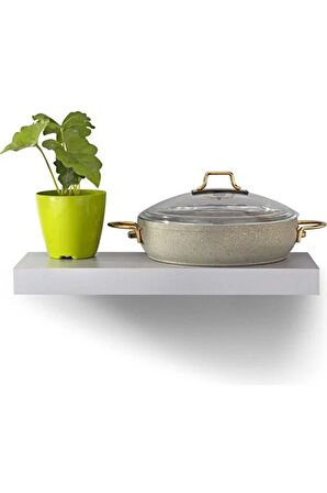 GRNT3701 MARBELLA PLUS 6 PARÇA  GÜVEÇ MODEL NARDO GRİ & GOLD KULP 18-22 TENCERE