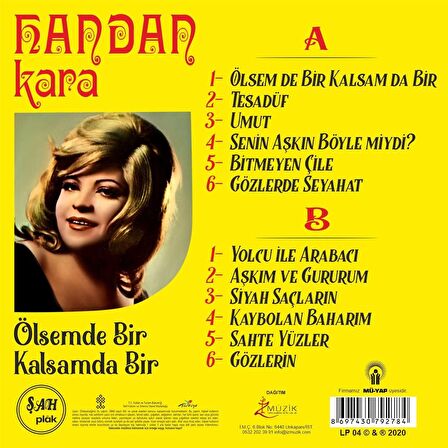 Handan Kara – Ölsem de Bir, Kalsam da Bir  (Plak)  