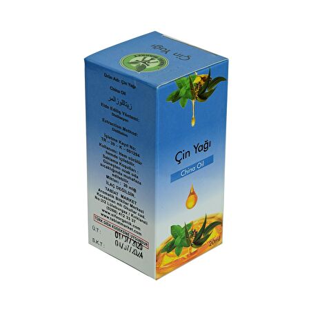 Tabiat Market Çin Yağı Distilasyon China Oil 20 ML