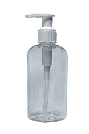 100 Adet 250 Ml Sıvı Sabun Ve Deterjan Pompalı Pet Şişe