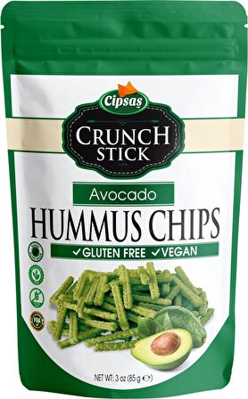 Avokado Aromalı Vegan Glütensiz Fırınlanmış Nohut Cipsi (Hummus Chips)