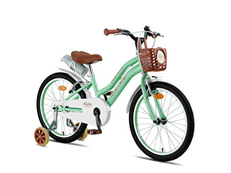 Trendbisiklet Retro Classic 20 Jant 6-10 Yaş Mint Yeşili-Kahve Renkli, Çocuk Bisikleti