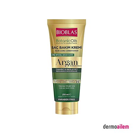 Bioblas Argan Yağlı Besleyici Onarıcı Saç Bakım Kremi 250 ml