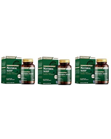 Nutraxin Naturel Sleep 60 Kapsül 3 Kutu